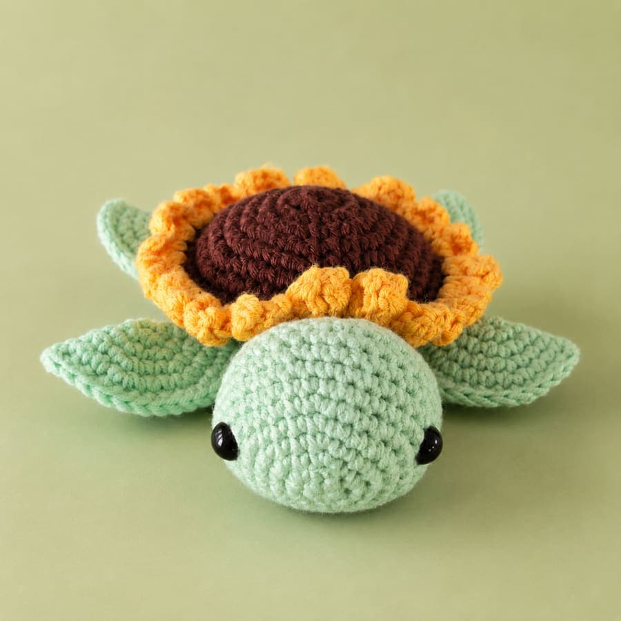 Sunflower Turtle Plushie