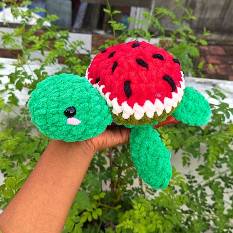 Watermelon Turtle Plushie