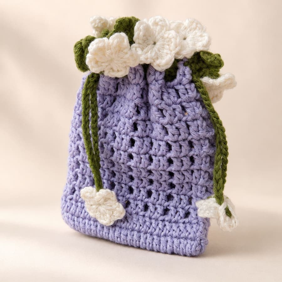 Lavender Drawstring Bag